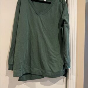 Old Navy Green Vneck Tunic sweatshirt